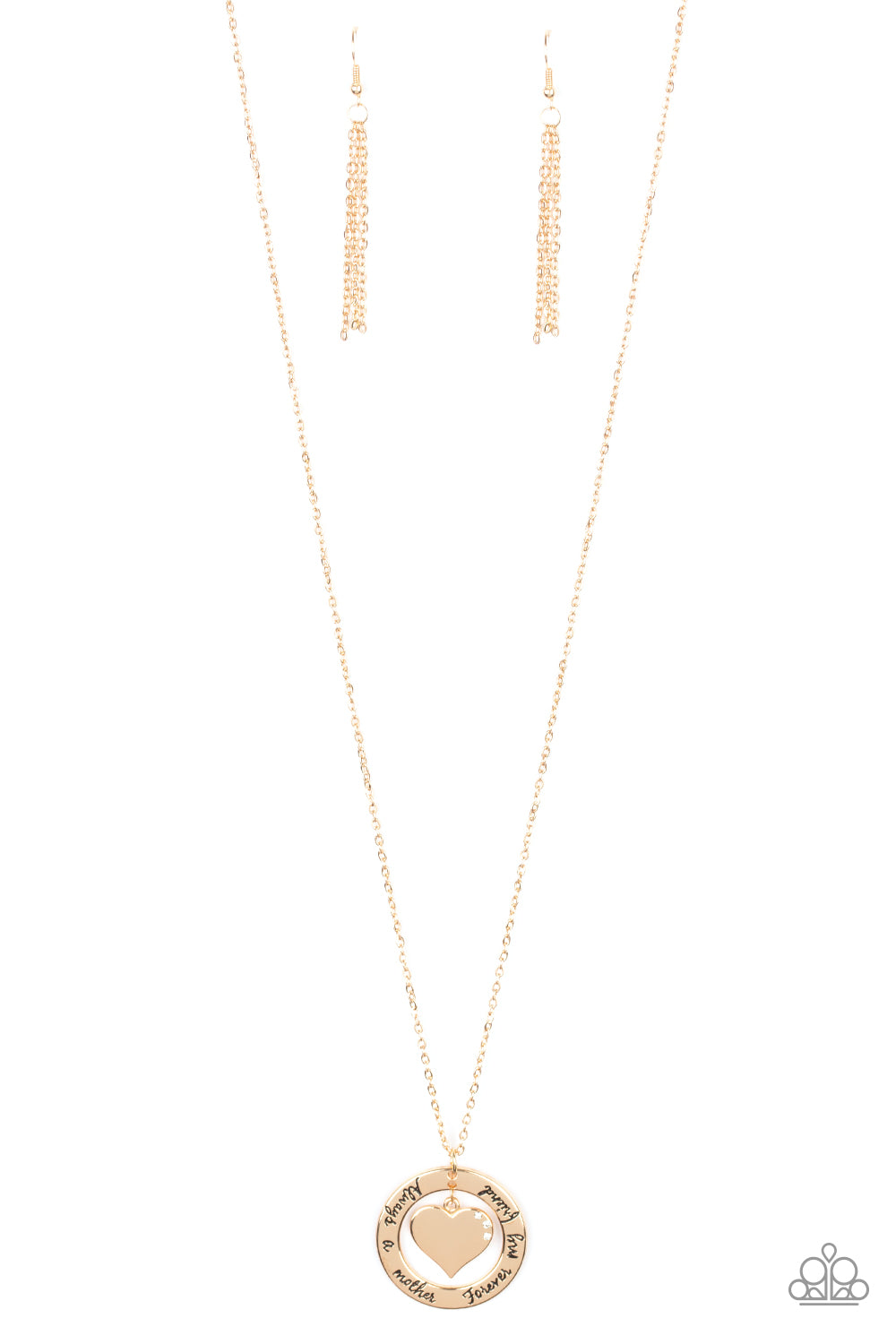 Paparazzi ♥ Always A Mother, Forever My Friend - Gold ♥ Necklace