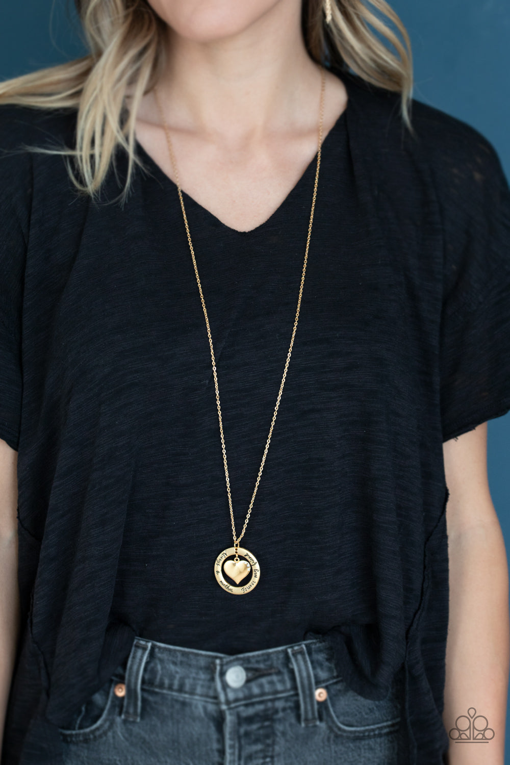 Paparazzi ♥ Always A Mother, Forever My Friend - Gold ♥  Necklace