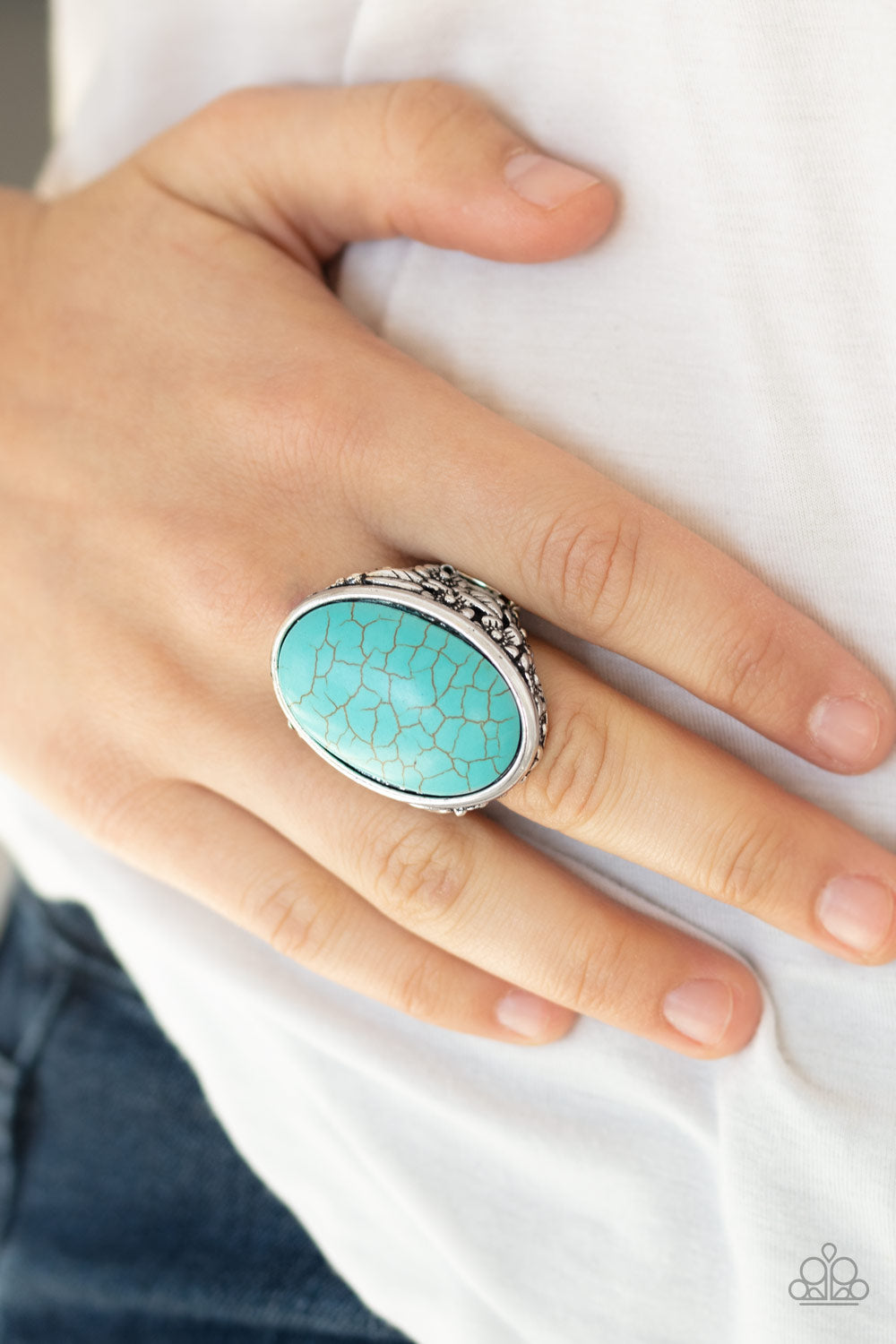 Paparazzi ♥ Stonehenge Garden - Blue ♥ Ring