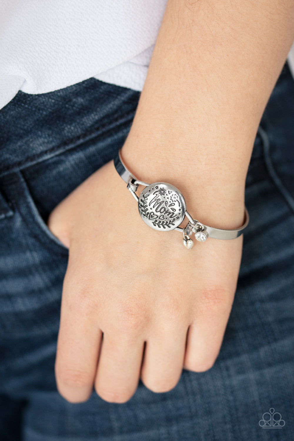 Paparazzi ♥ The Mom Life - Silver ♥ Bracelet