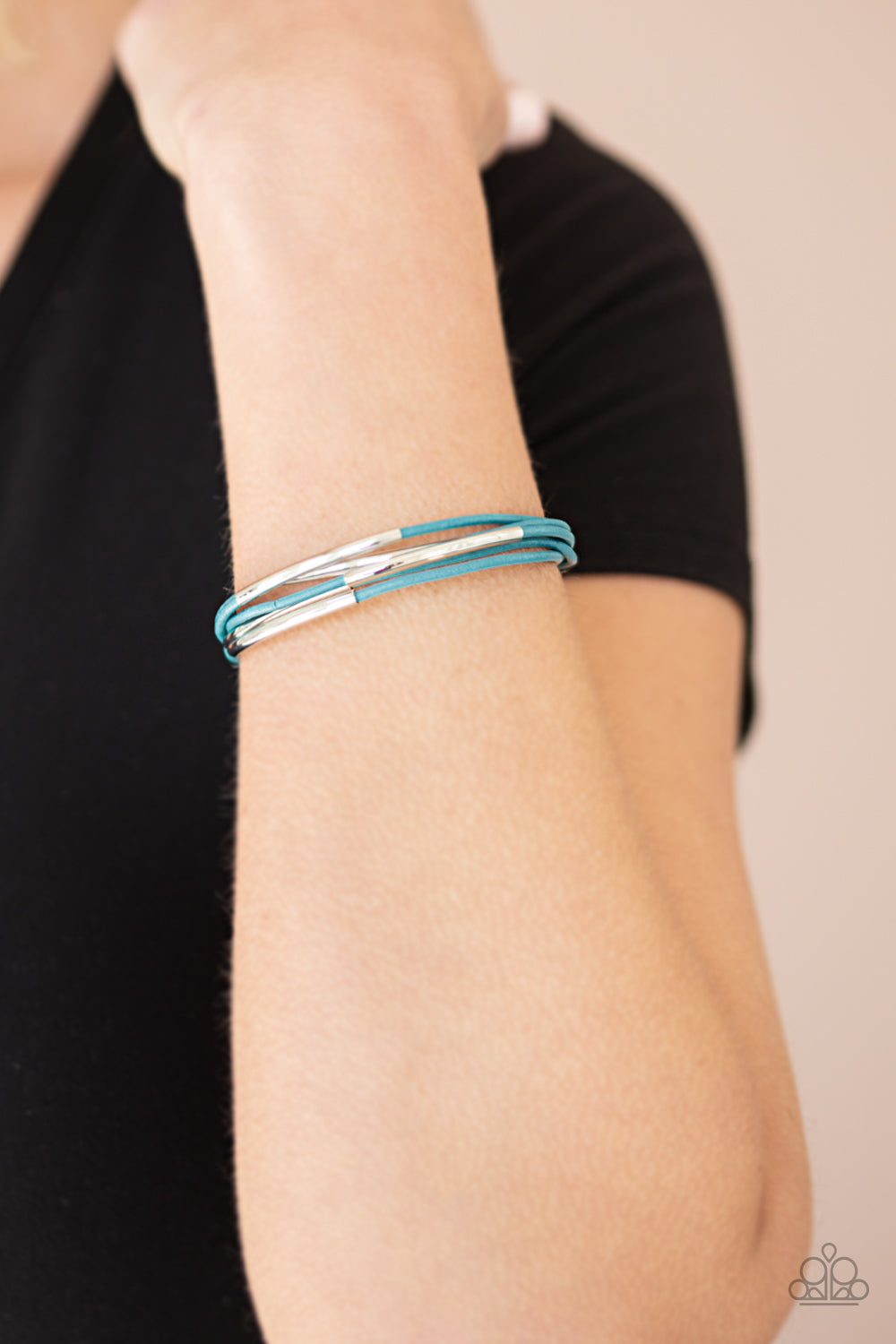 Paparazzi ♥ Power CORD - Blue ♥ Bracelet