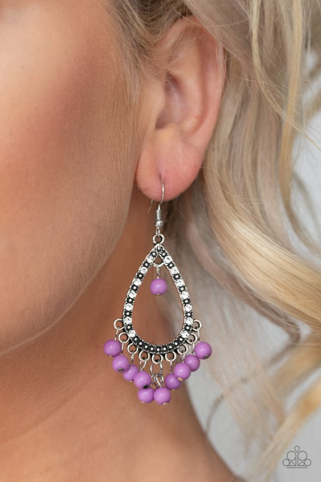 Paparazzi ♥ Positively Prismatic - Purple ♥ Earrings