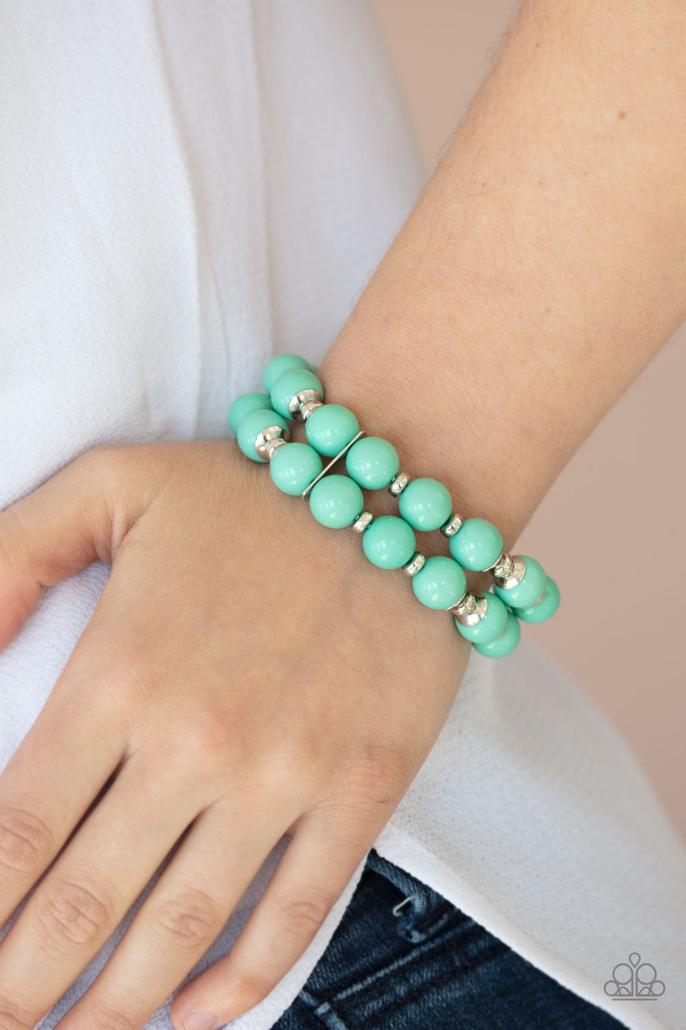Paparazzi ♥ Bubble Blast Off - Green ♥ Bracelet
