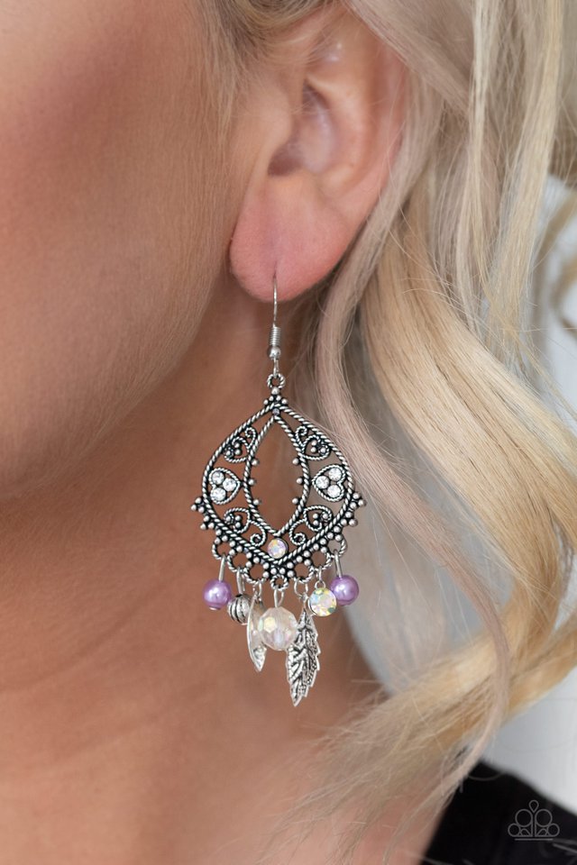 Paparazzi ♥ Garden Picnic - Purple ♥ Earrings