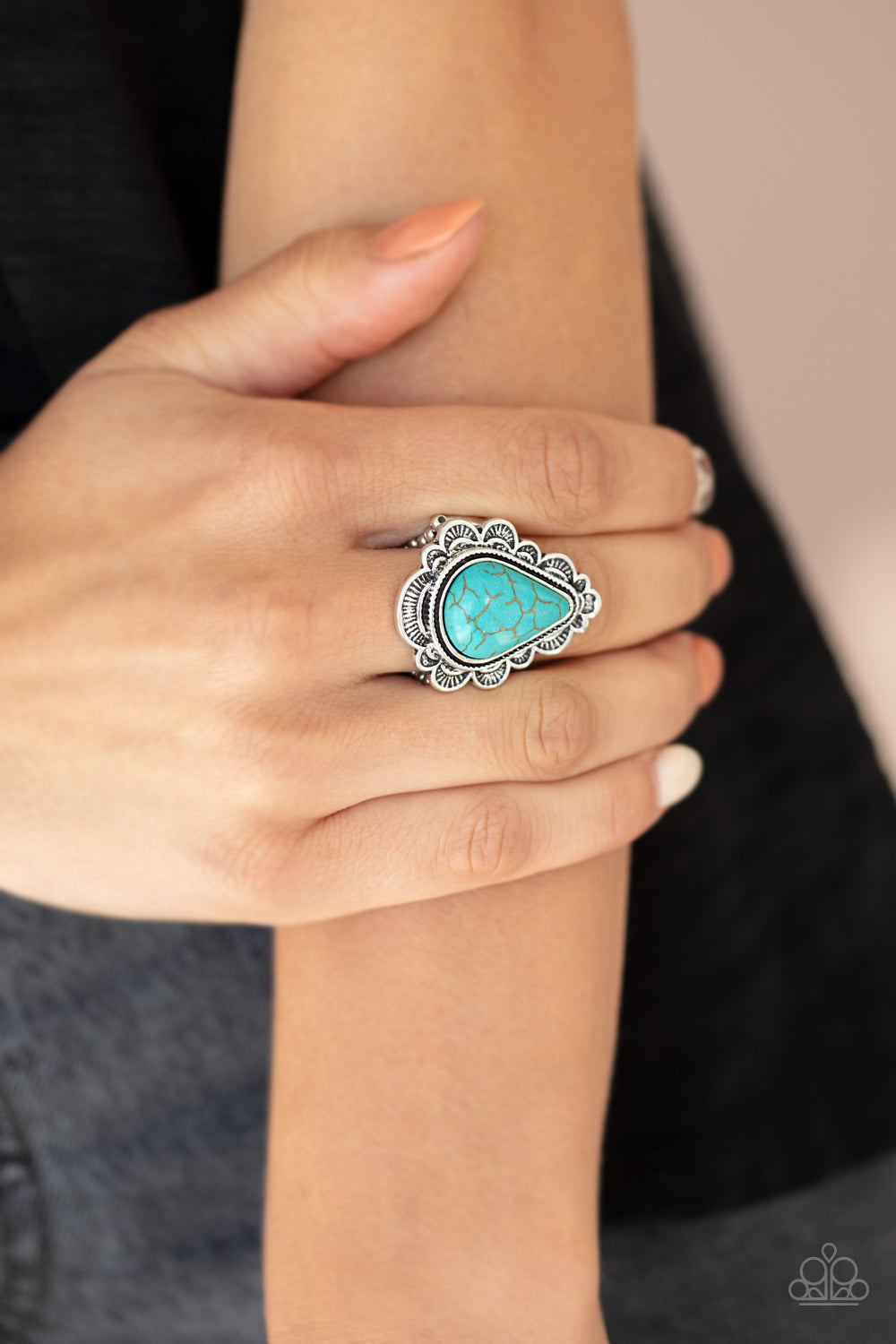 Paparazzi ♥ Desert Escape - Blue ♥ Ring