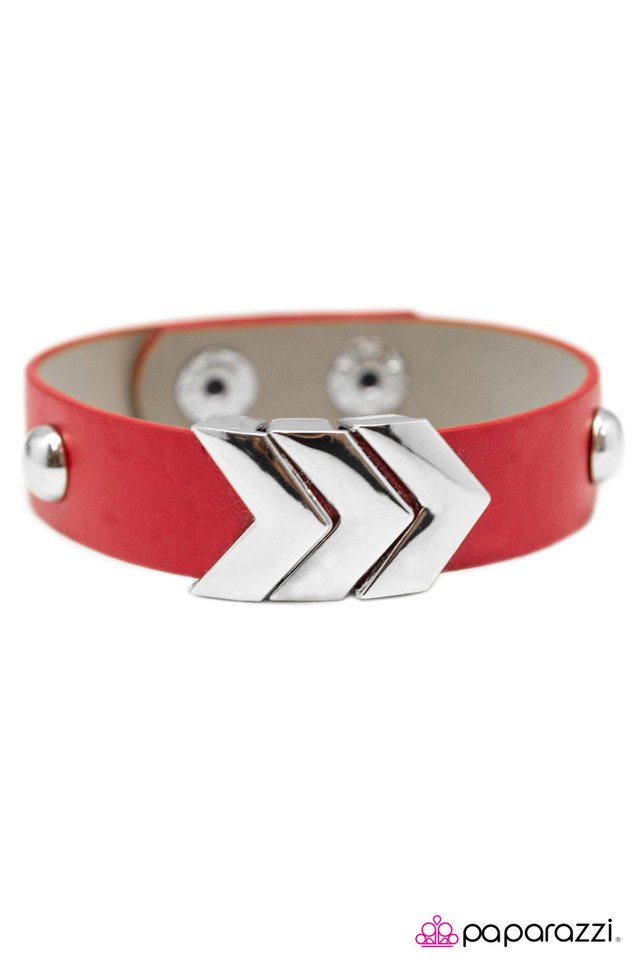 Paparazzi ♥ Rebel Hearts - Red ♥ Bracelet