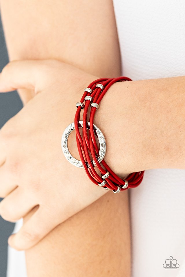 Paparazzi ♥ Magnetic Muse - Red ♥ Bracelet
