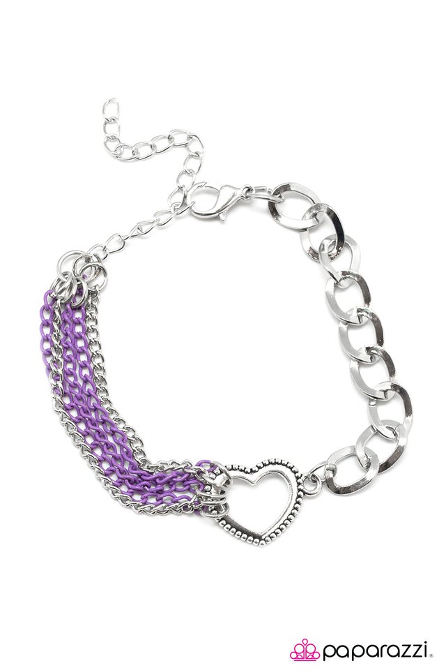 Paparazzi ♥ First Date - Purple ♥ Bracelet