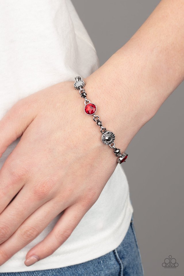 Paparazzi ♥ Stargazing Sparkle - Red ♥ Bracelet