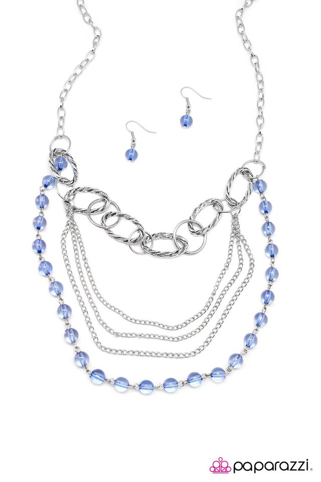 Paparazzi ♥ A Subtle Reminder - Blue ♥ Necklace
