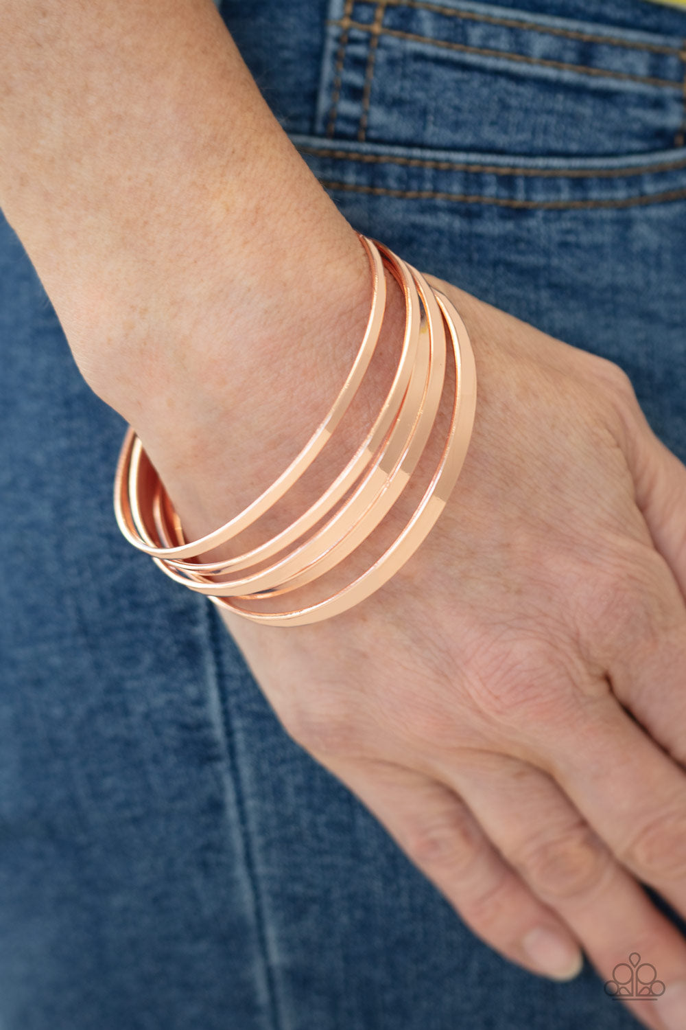 Paparazzi ♥ Ensnared - Copper ♥ Bracelet