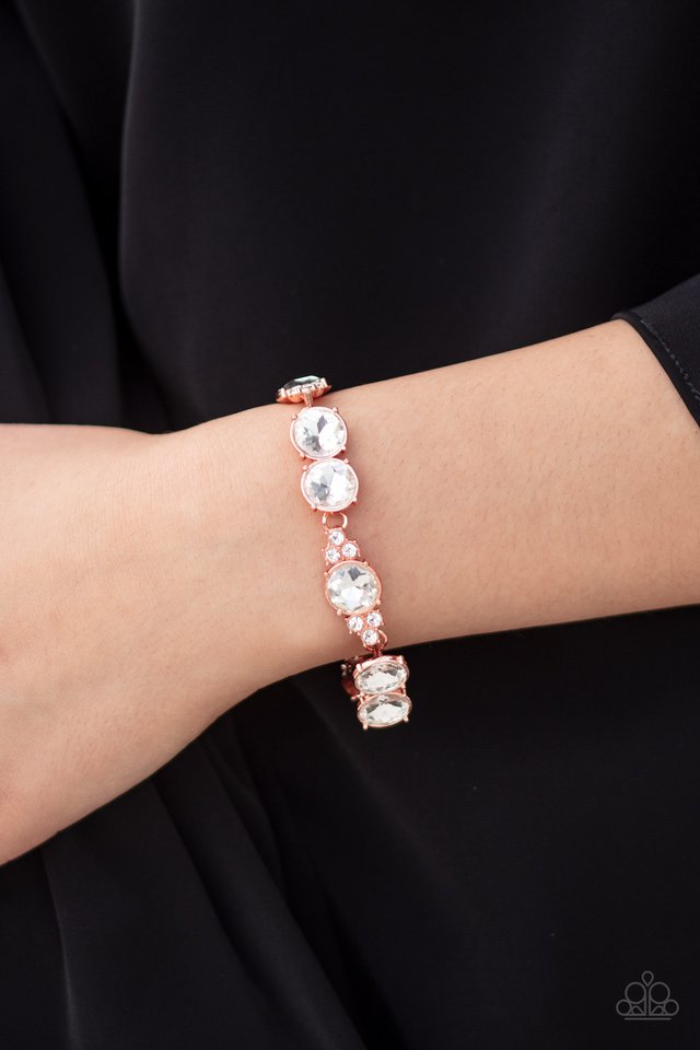 Paparazzi ♥ Care To Make A Wager? - Copper ♥ Bracelet