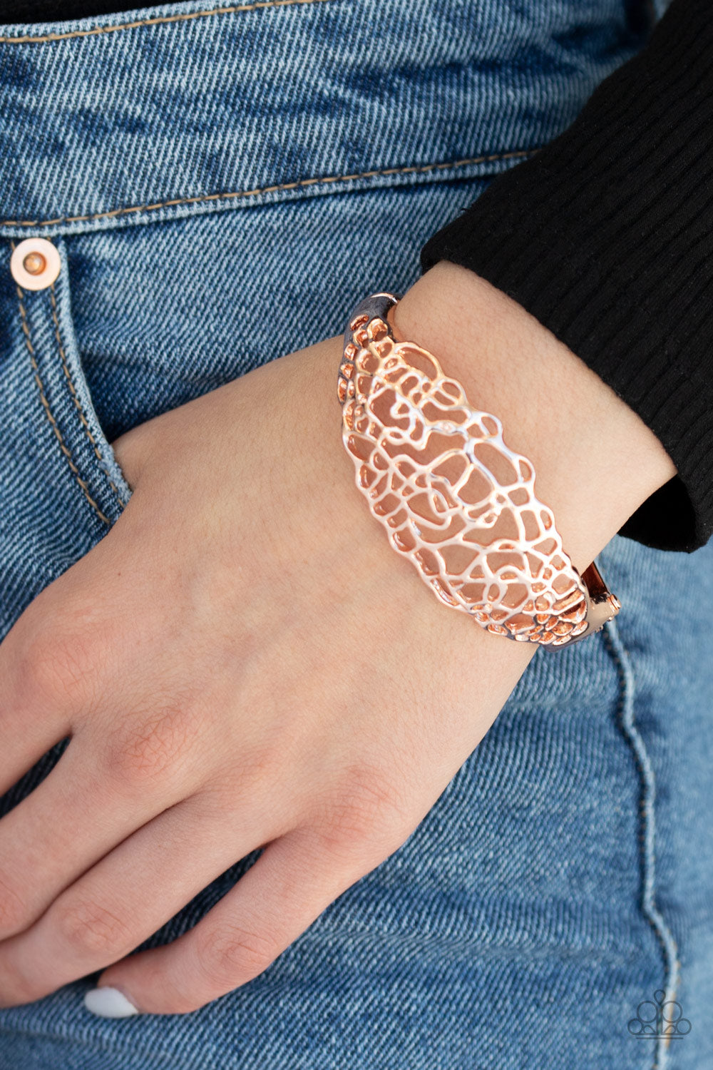 Paparazzi ♥ Airy Asymmetry - Rose Gold ♥ Bracelet