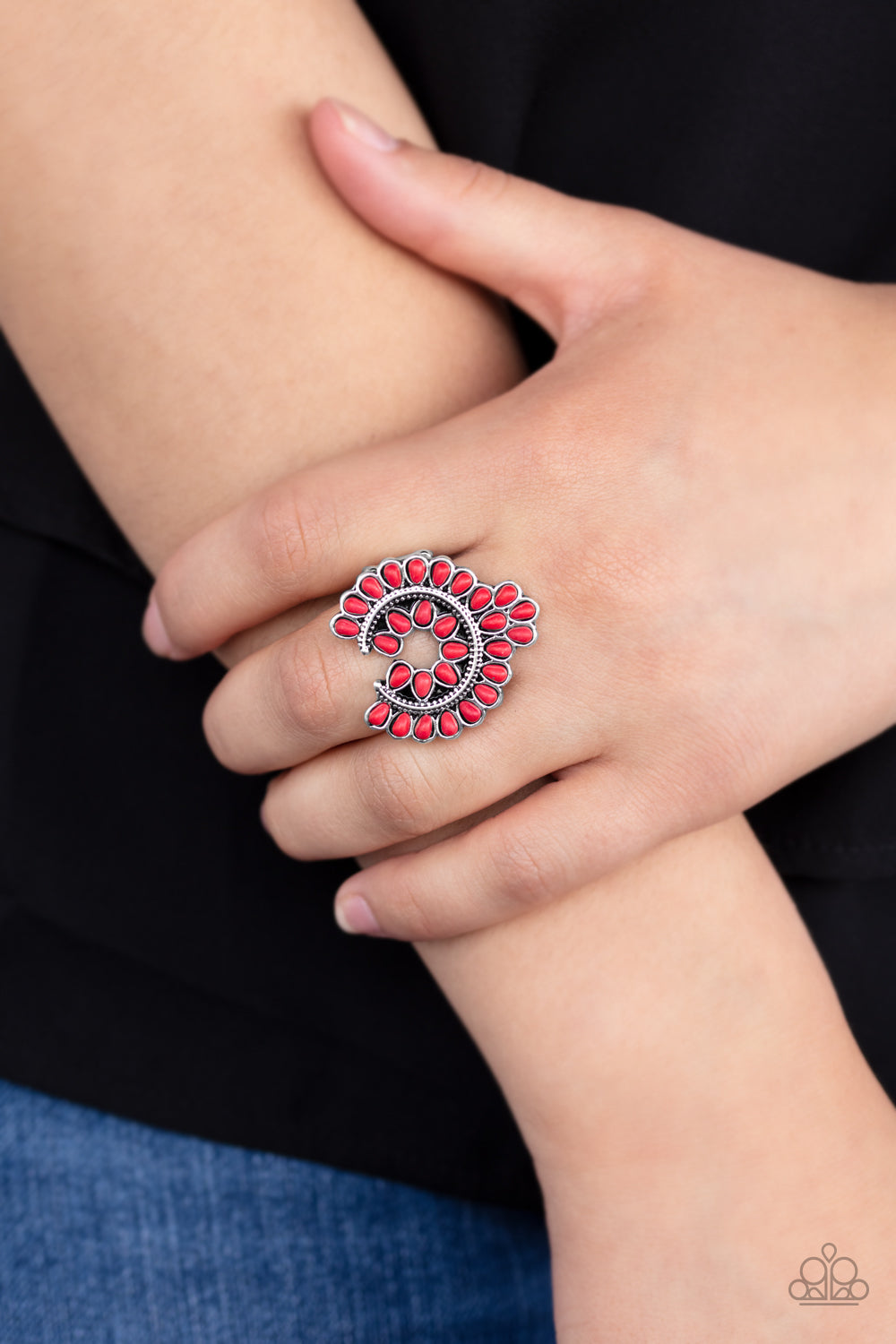 Paparazzi ♥ Trendy Talisman - Red ♥ Ring