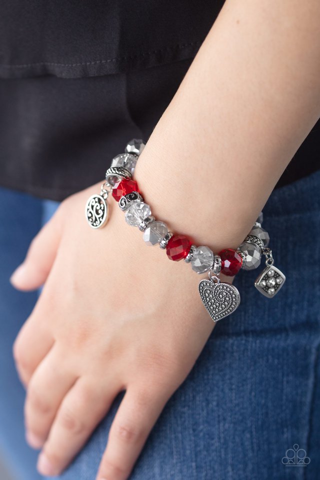 Paparazzi ♥ Fabulously Flirty - Red ♥ Bracelet