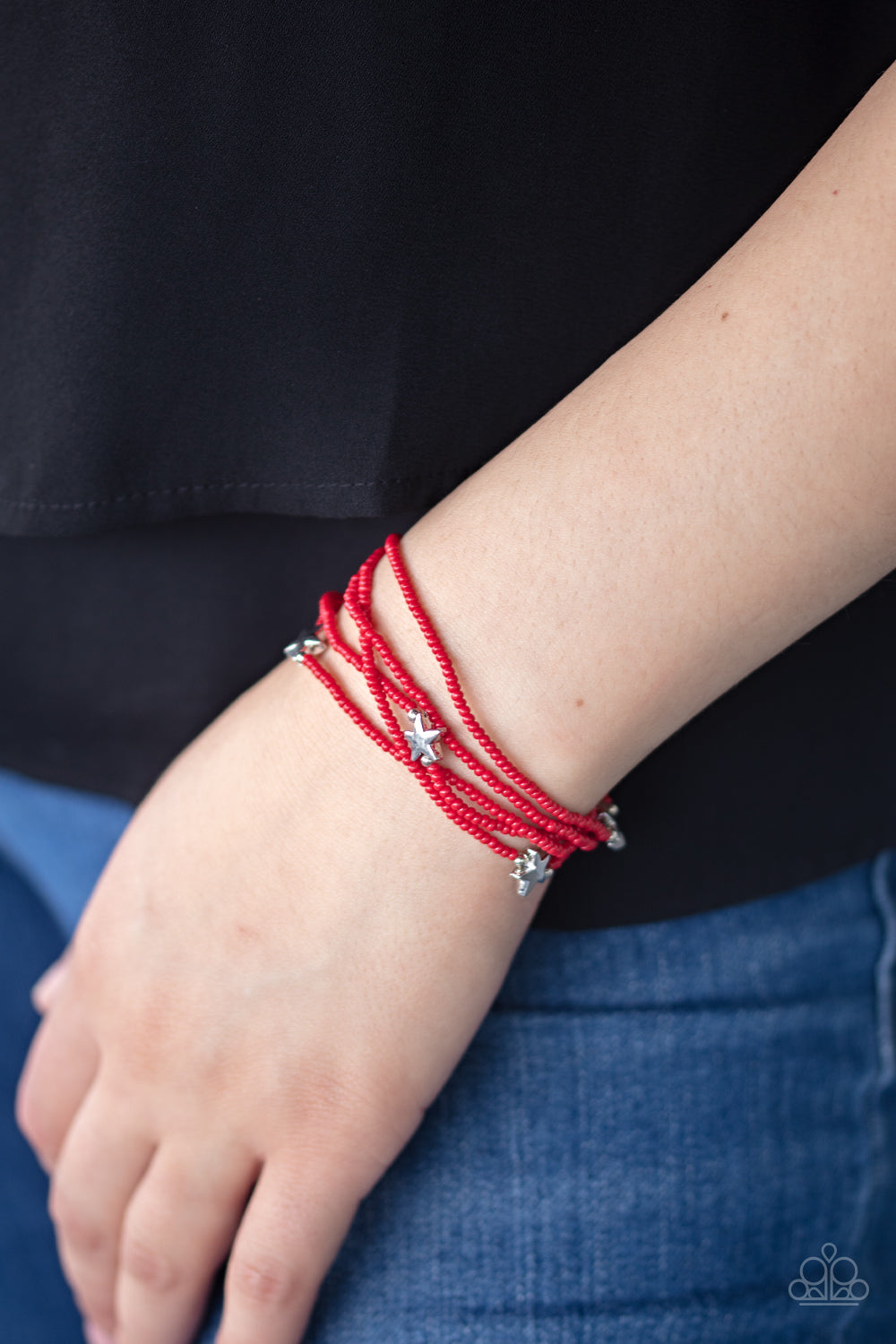 Paparazzi ♥ Pretty Patriotic - Red ♥ Bracelet