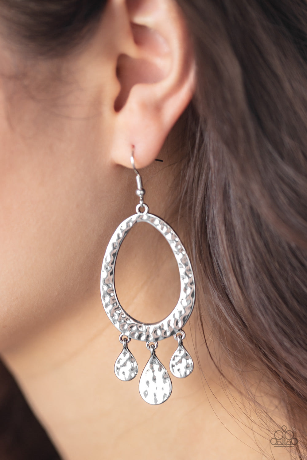 Paparazzi ♥ Taboo Trinket - Silver ♥ Earrings