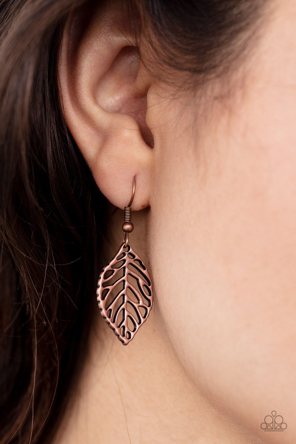 Paparazzi ♥ Just Be-LEAF - Copper ♥ Necklace