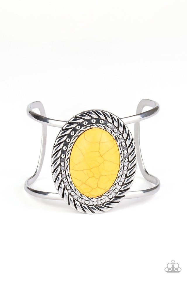 Paparazzi ♥ Desert Aura - Yellow ♥ Bracelet