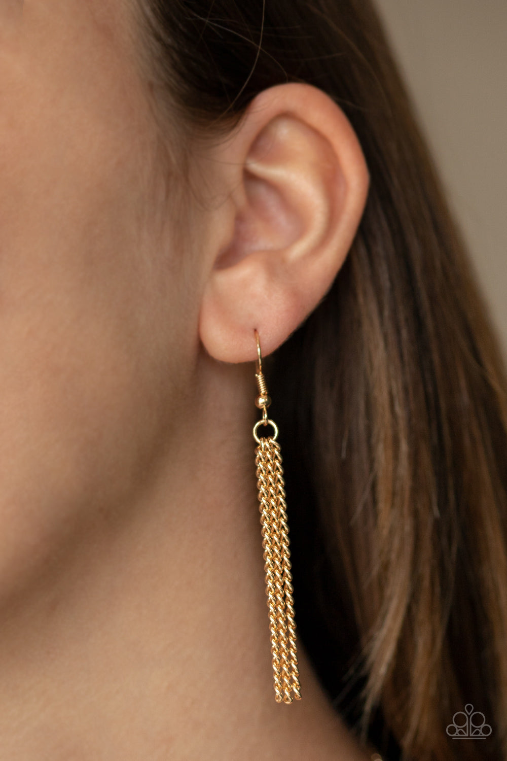Paparazzi ♥ Fanned Out Fashion - Gold ♥ Necklace
