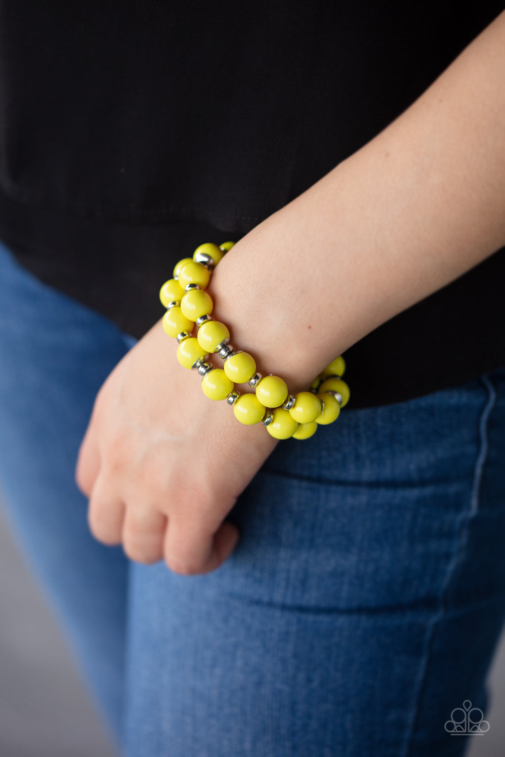 Paparazzi ♥ Bubble Blast Off - Yellow ♥ Bracelet