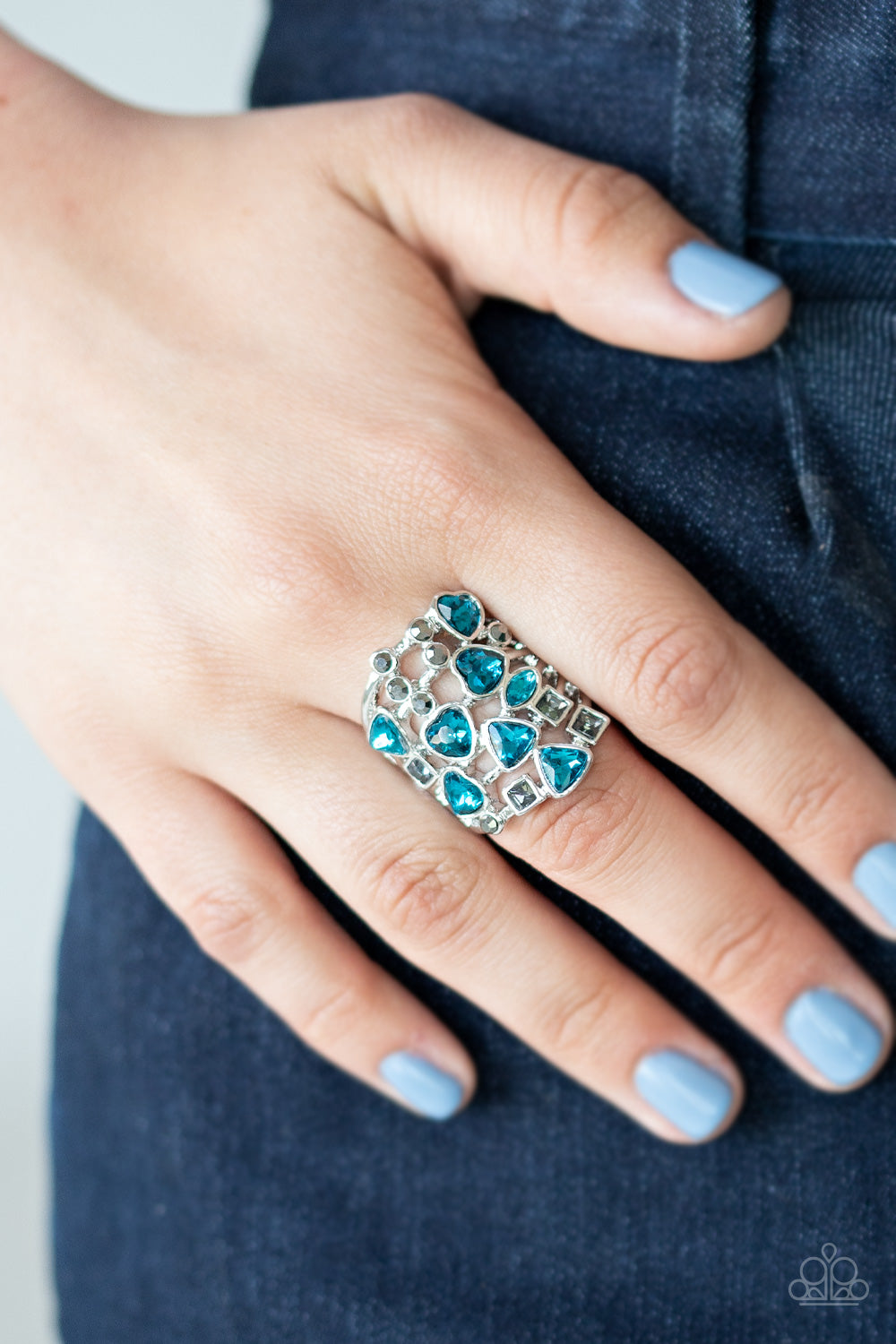 Paparazzi ♥ Glitter Flirt - Blue ♥ Ring