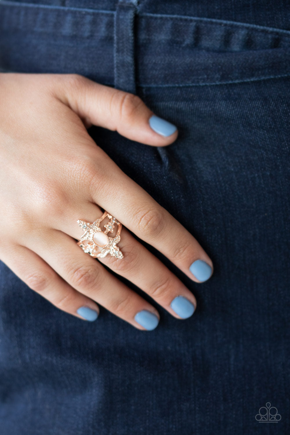 Paparazzi ♥ Fleur de Fancy - Rose Gold ♥ Ring