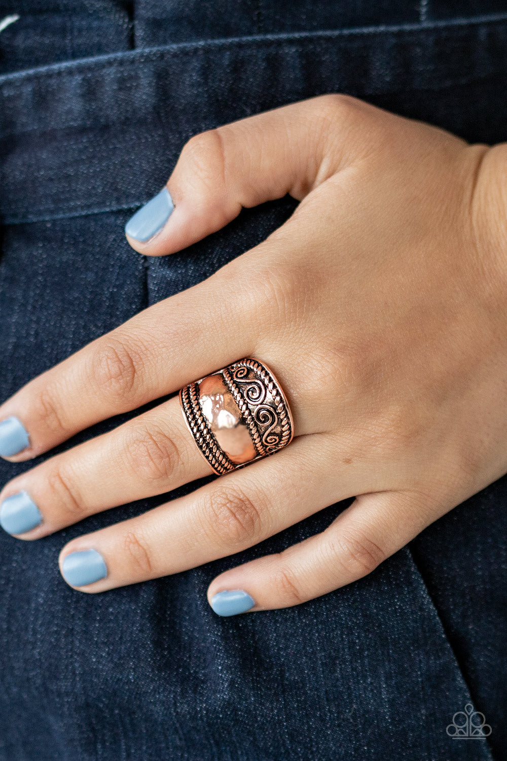 Paparazzi ♥ Texture Tantrum - Copper ♥ Ring