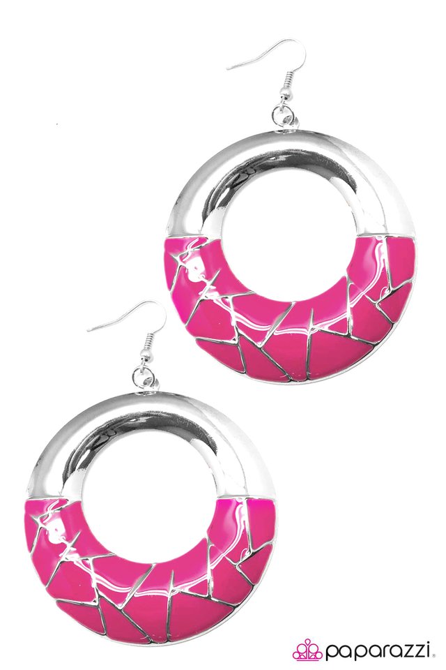 Paparazzi ♥ It Girl - Pink ♥ Earrings