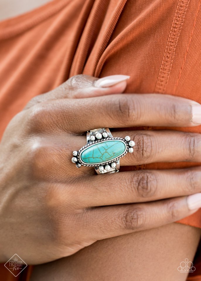 Paparazzi ♥ Pioneer Paradise - Blue ♥ Ring