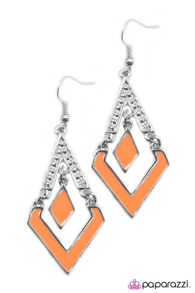 Paparazzi ♥ Every Which Way - Orange ♥ Earrings