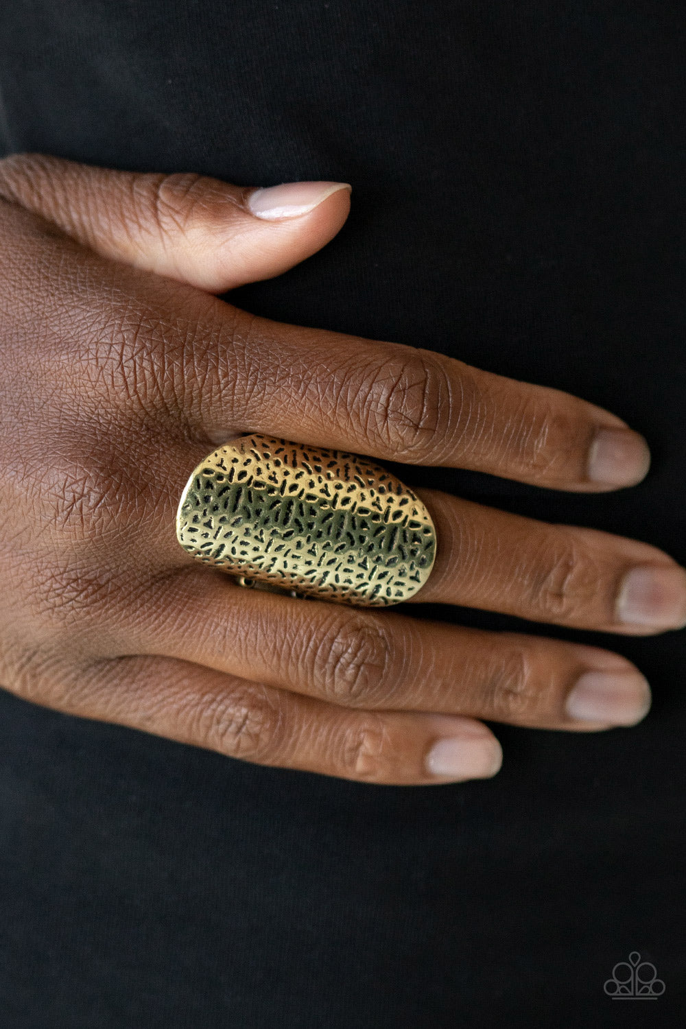 Paparazzi ♥ Urban Glyphs - Brass ♥ Ring