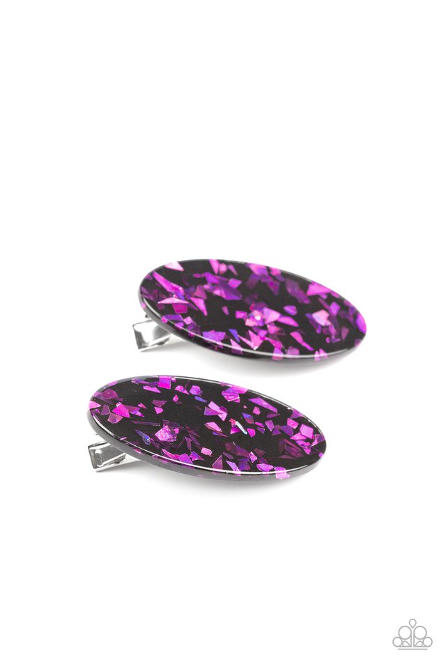 Paparazzi ♥ Get OVAL Yourself! - Purple ♥ Hair Clip