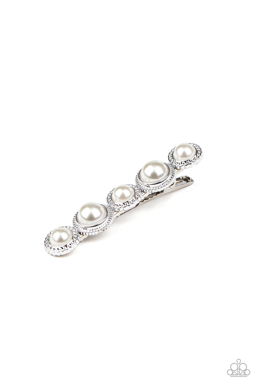 Paparazzi ♥ HAIR Comes The Bride - White ♥ Hair Clip