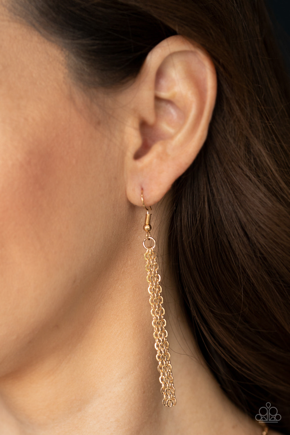 Paparazzi ♥ Egyptian Edge - Gold ♥ Necklace