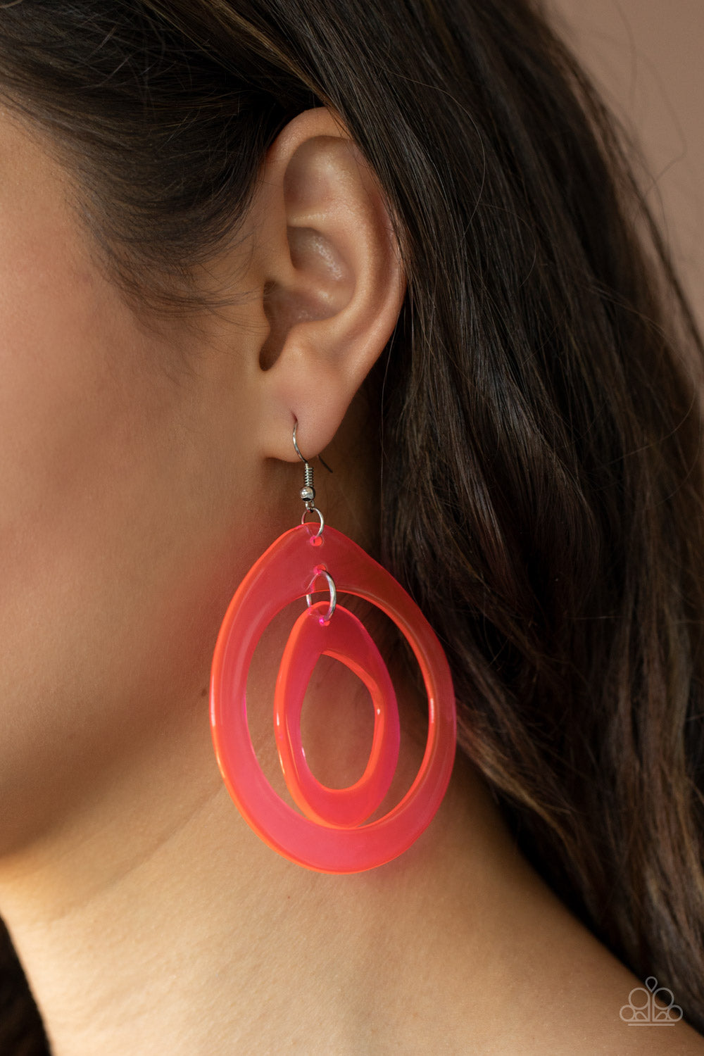 Paparazzi ♥ Show Your True NEONS - Pink ♥ Earrings