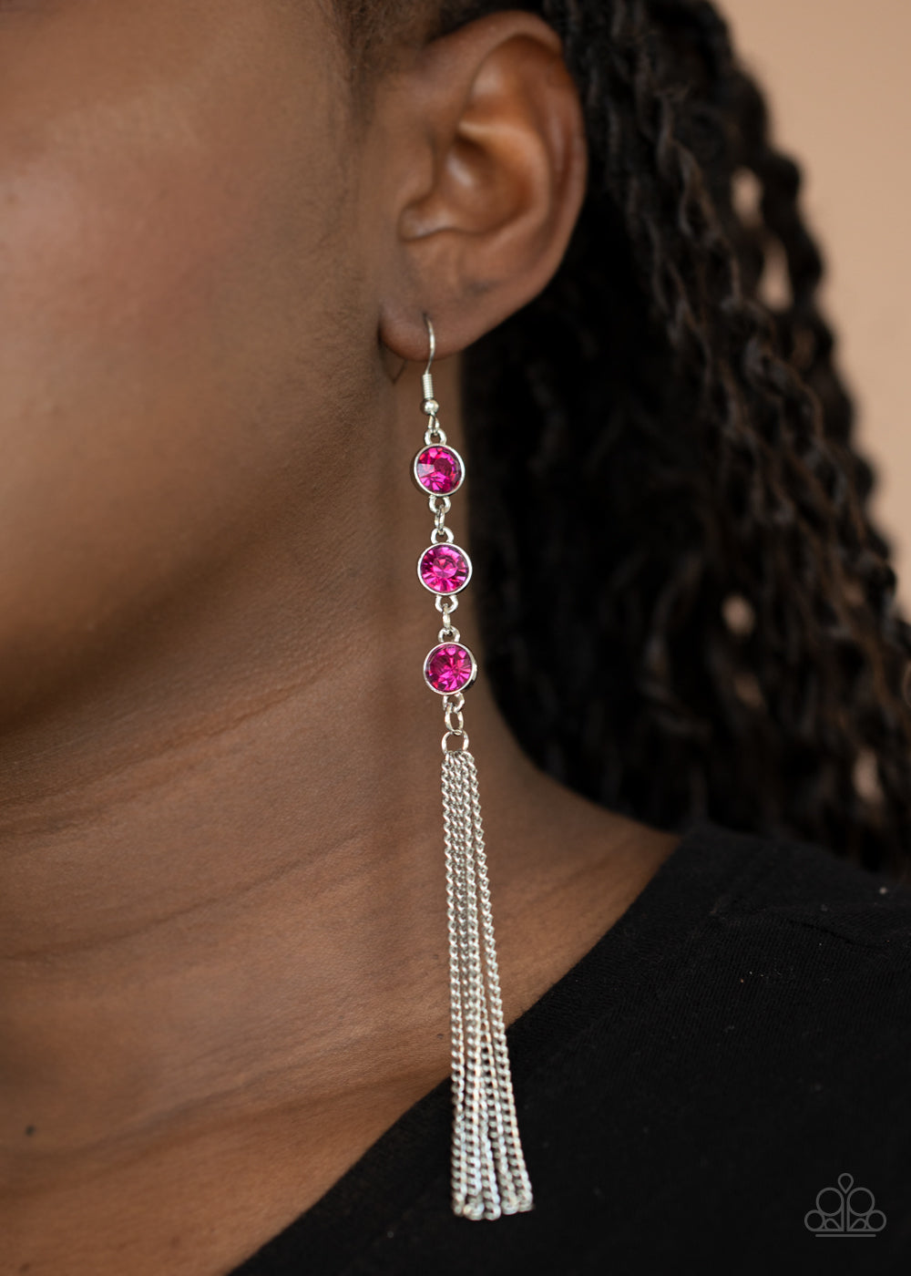 Paparazzi ♥ Moved to TIERS - Pink ♥ Earrings