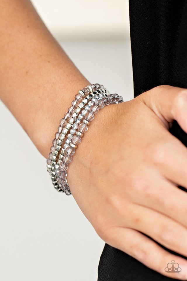 Paparazzi ♥ Crystal Crush - Silver ♥ Bracelet
