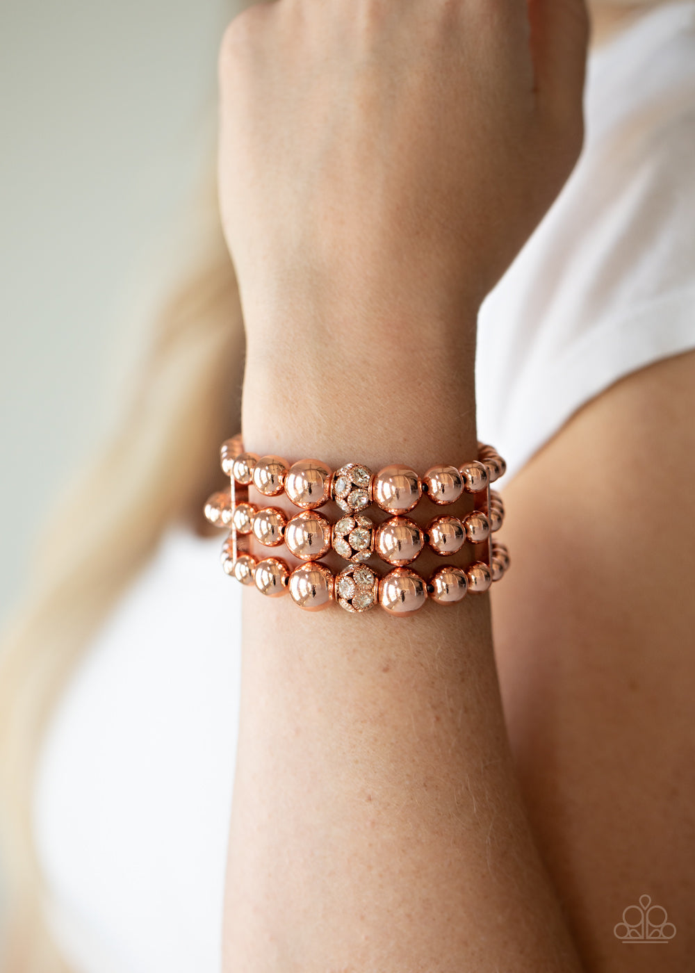 Paparazzi ♥ Icing On The Top - Copper ♥ Bracelet