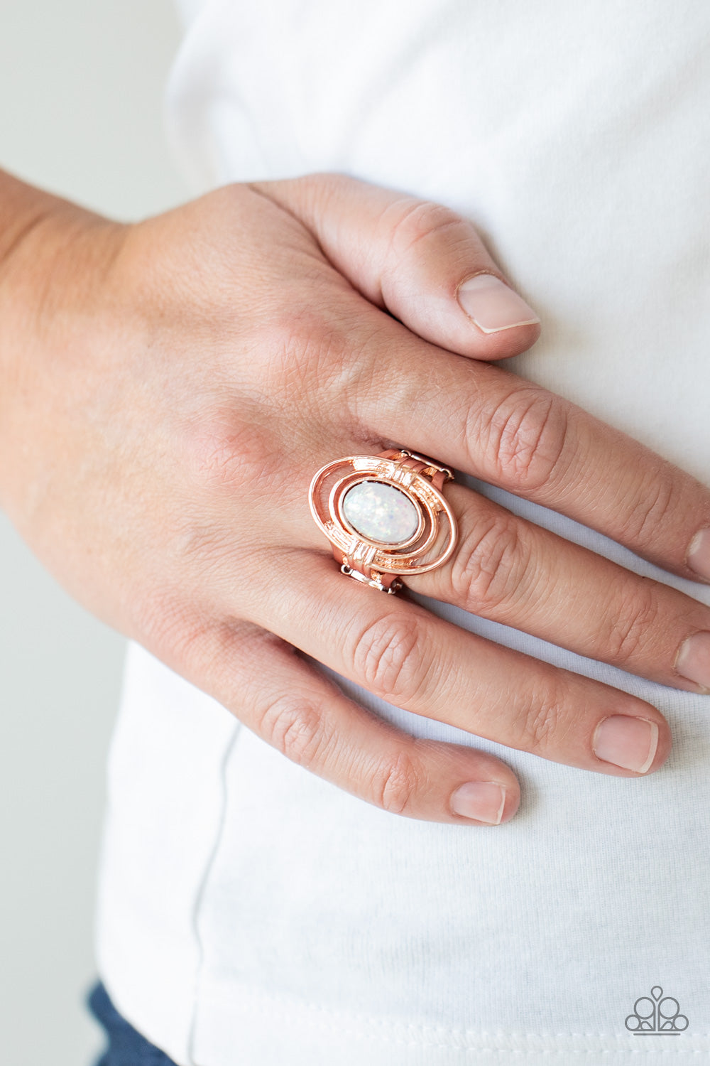 Paparazzi ♥ Peacefully Pristine - Rose Gold ♥ Ring