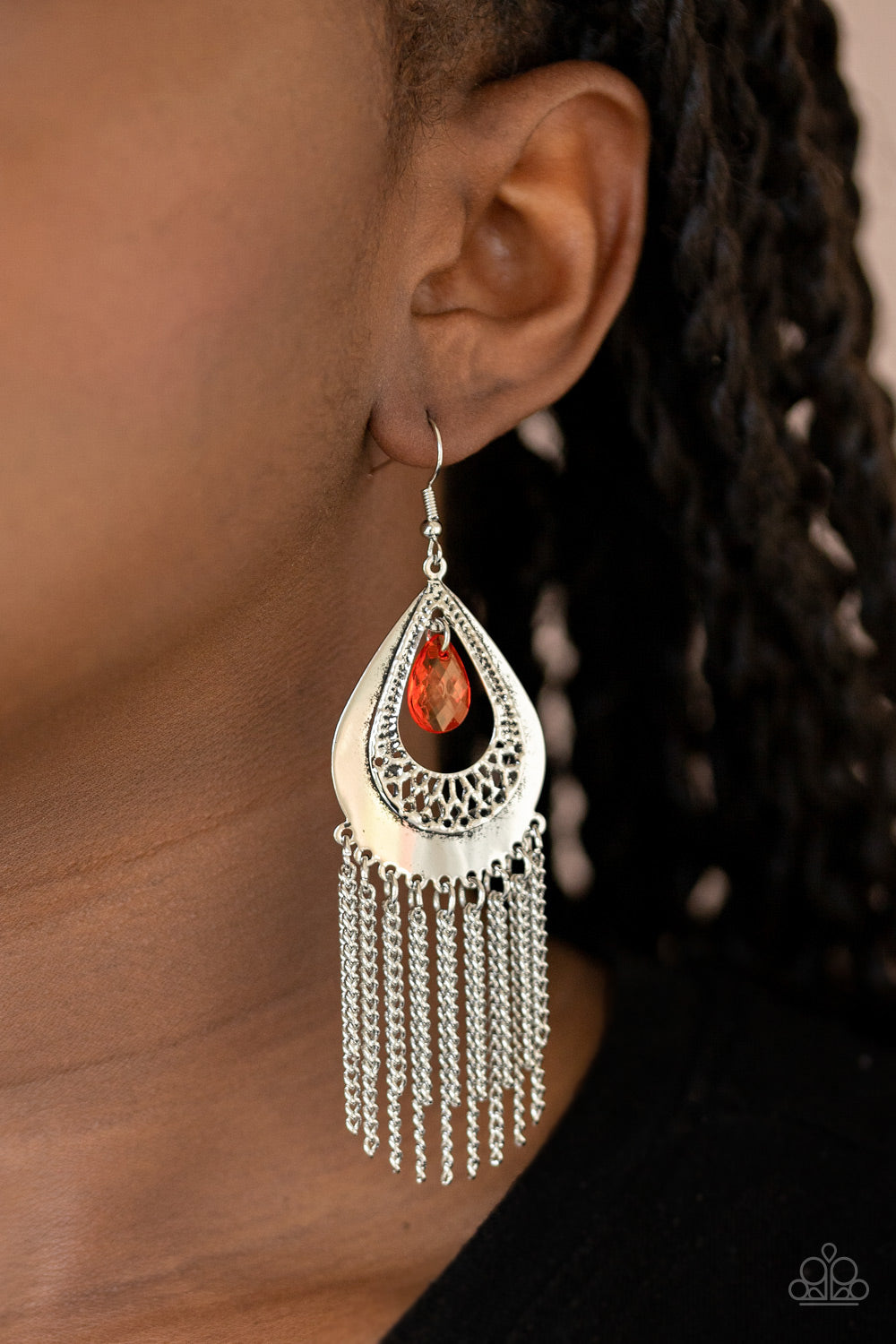 Paparazzi ♥ Scattered Storms - Red ♥ Earrings