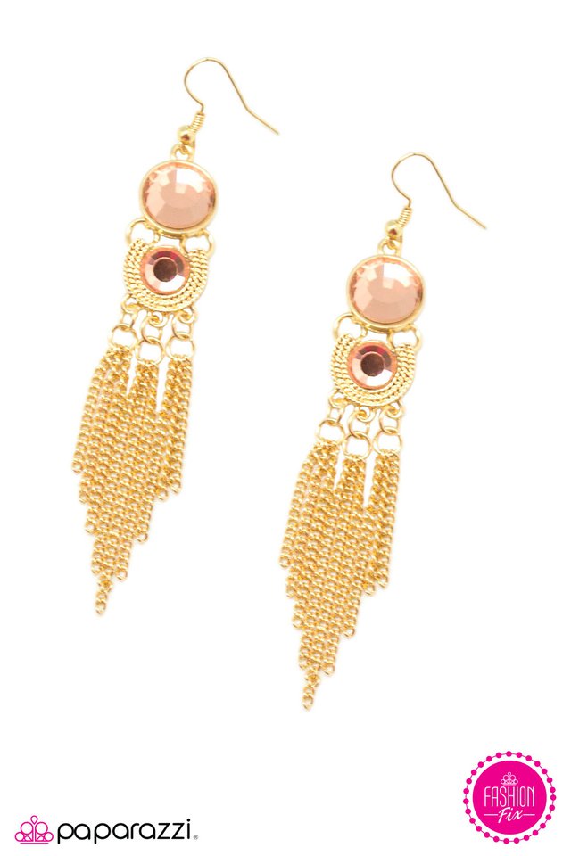 Paparazzi ♥ Going the Distance - Gold ♥ Earrings
