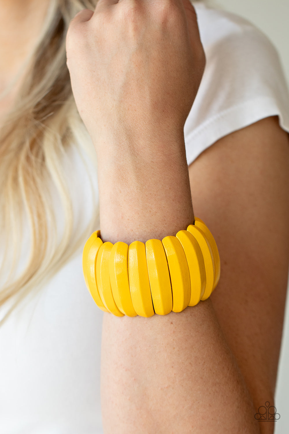 Paparazzi ♥ Colorfully Congo - Yellow ♥ Bracelet