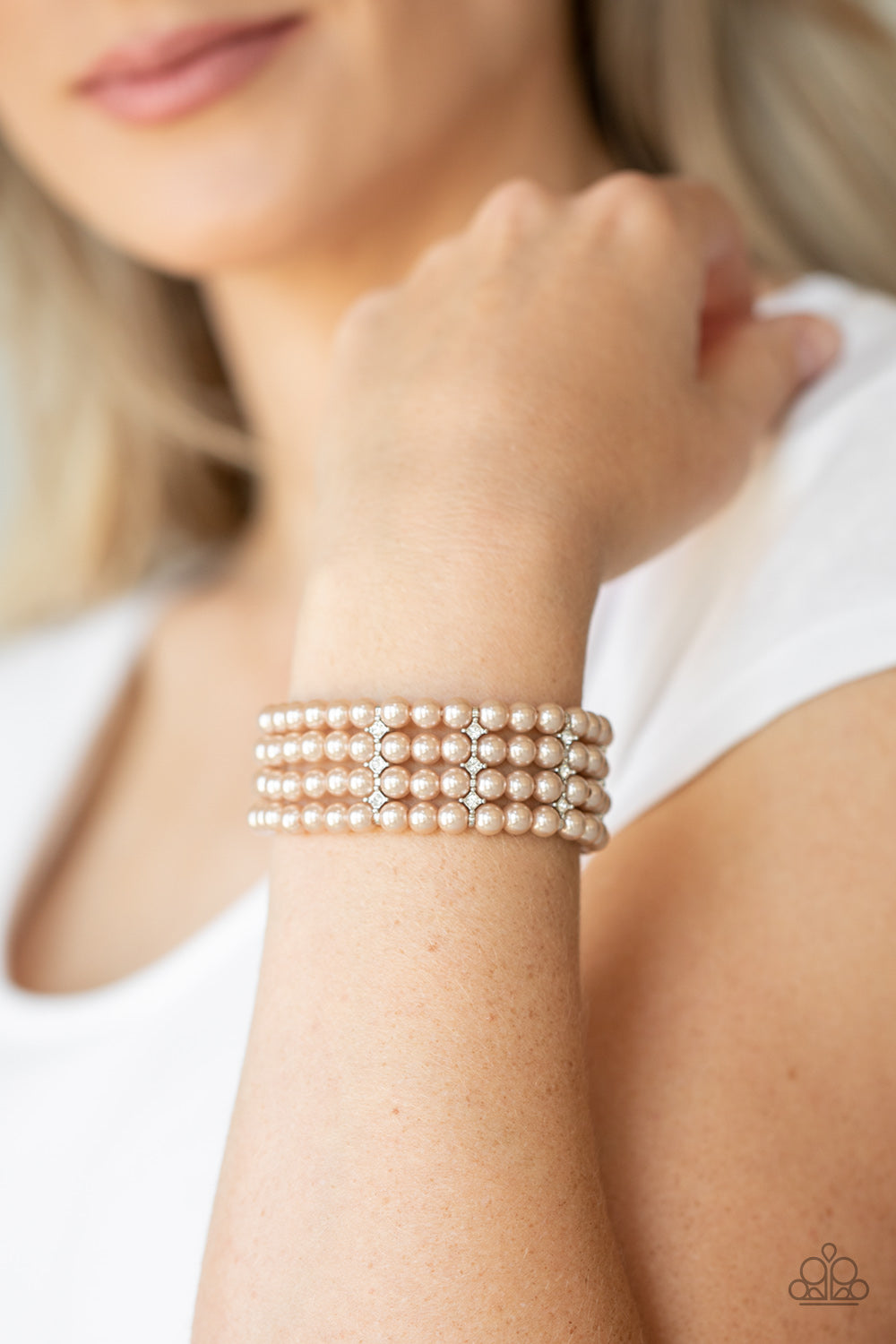 Paparazzi ♥ Stacked To The Top - Brown ♥ Bracelet