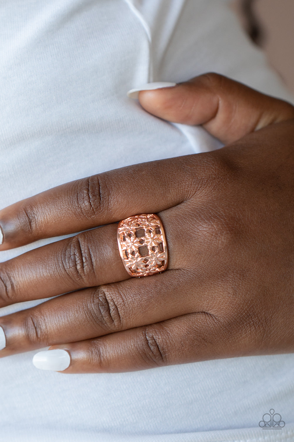 Paparazzi ♥ Crazy About Daisies - Rose Gold ♥ Ring