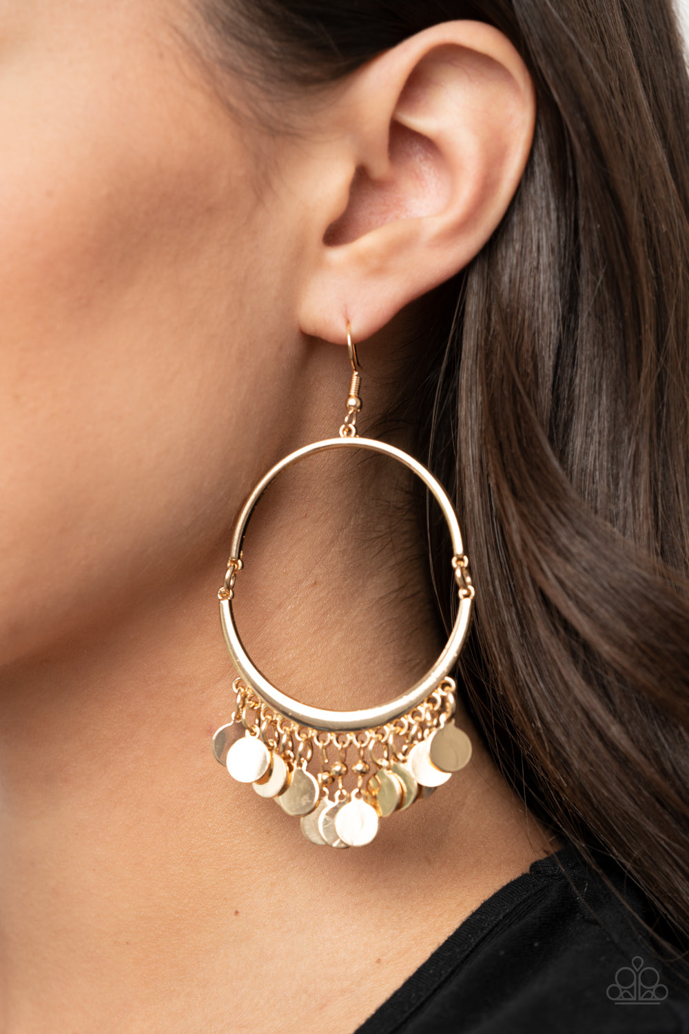 Paparazzi ♥ Speed of SPOTLIGHT - Gold ♥ Earrings