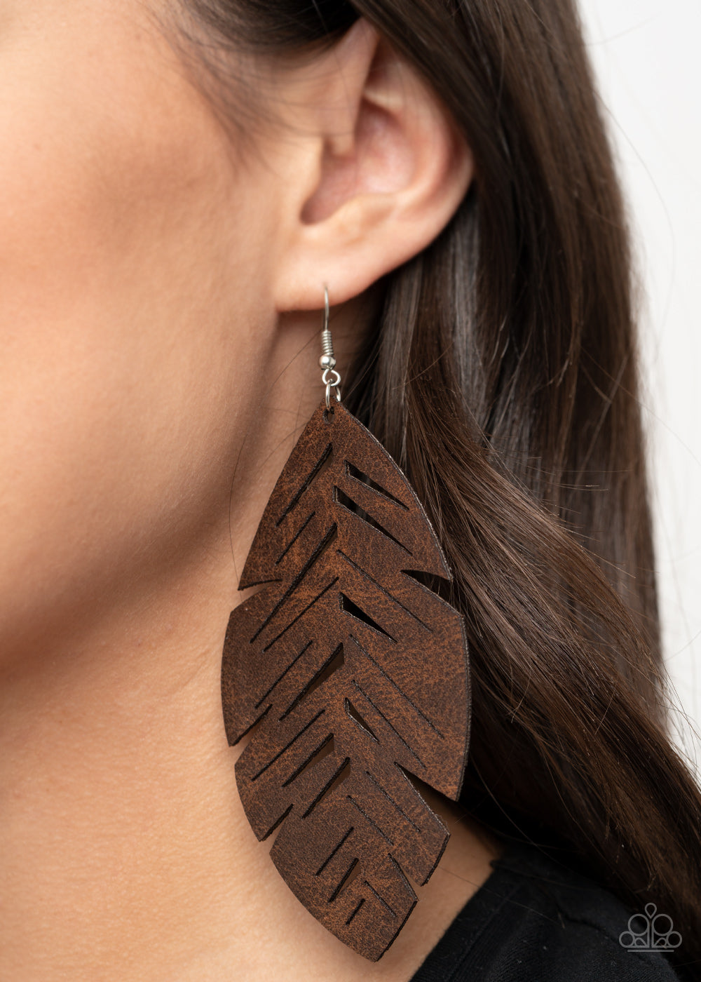 Paparazzi ♥ I Want To Fly - Brown ♥ Earrings