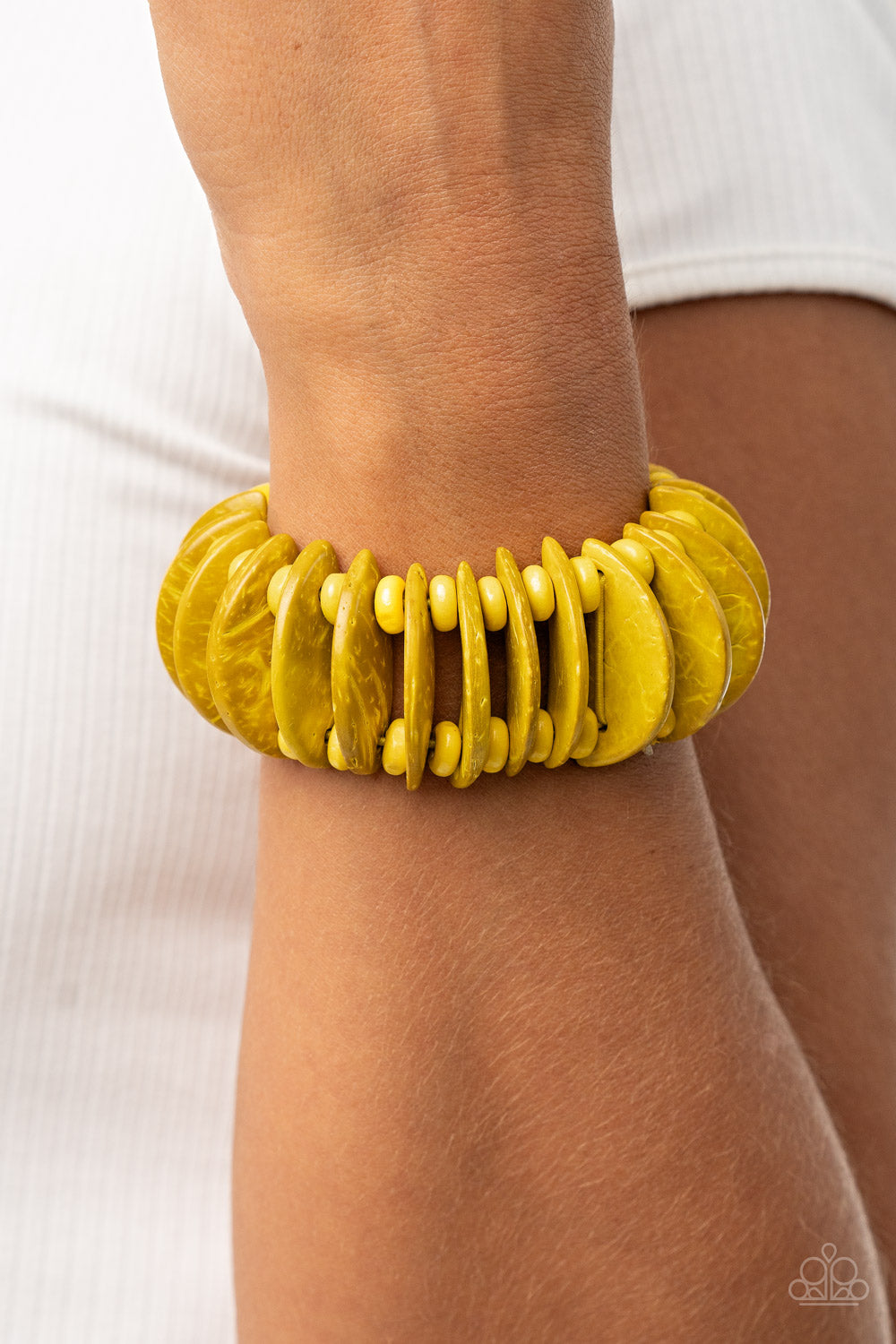 Paparazzi ♥ Tropical Tiki Bar - Yellow ♥ Bracelet
