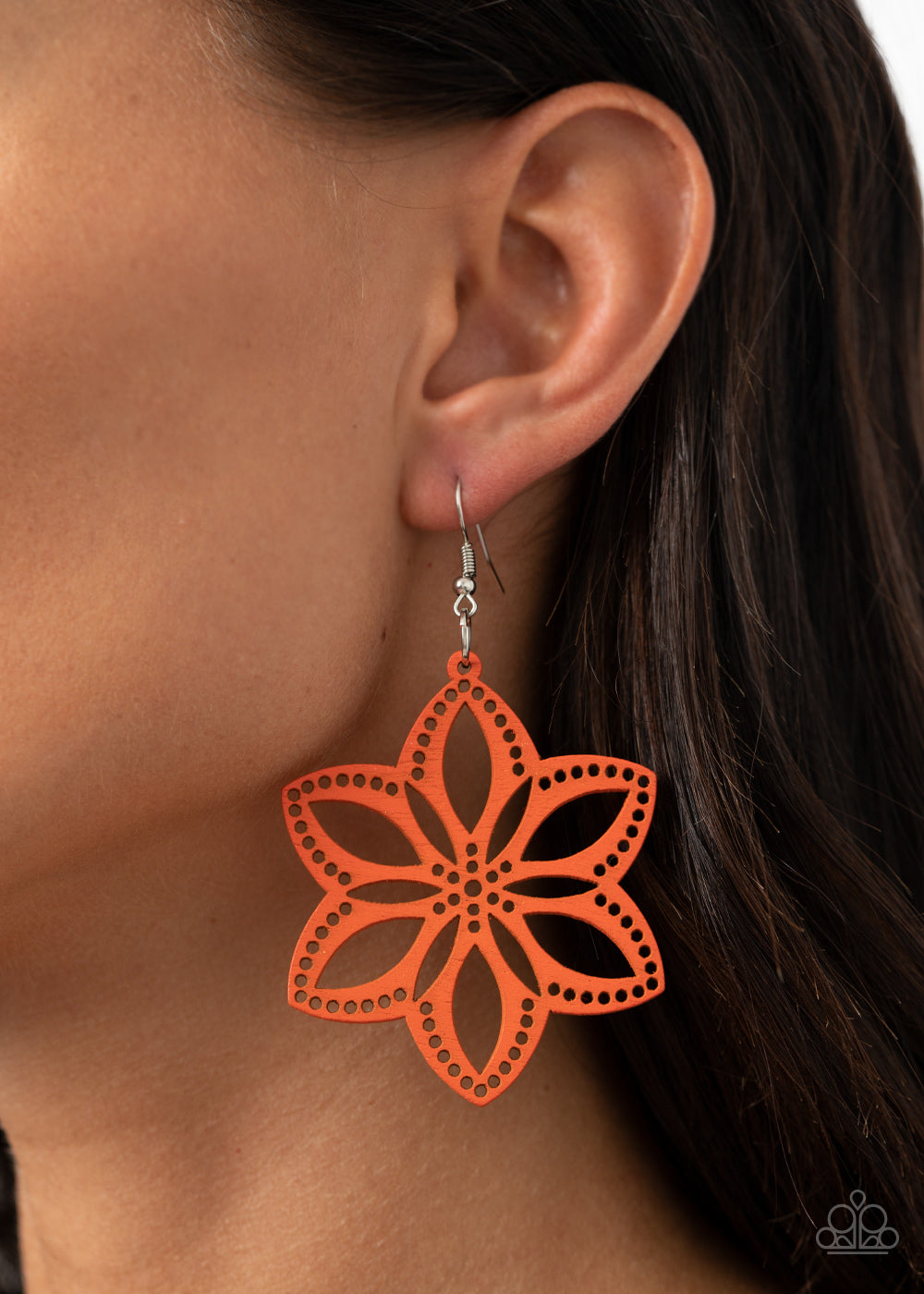 Paparazzi ♥ Bahama Blossoms - Orange ♥ Earrings