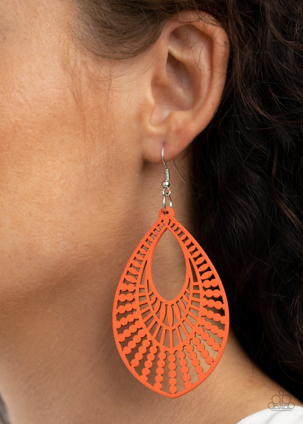 Paparazzi ♥ Bermuda Breeze - Orange ♥ Earrings